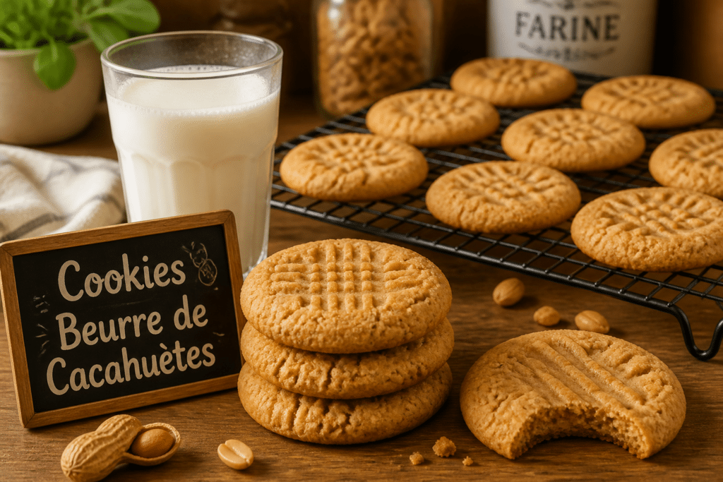 recette cookies beurre de cacahuètes