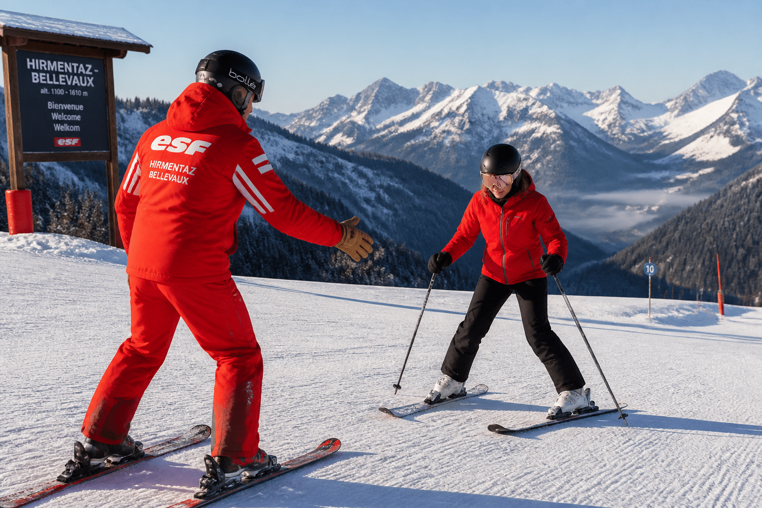 cours particulier de ski bellevaux
